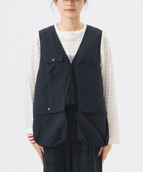 BEAMS BOY（ビームスボーイ）の「ナイロン フィッシング ベスト（ベスト・レディース・ベージュ/ネイビー・ONE SIZE）」の17枚目の写真