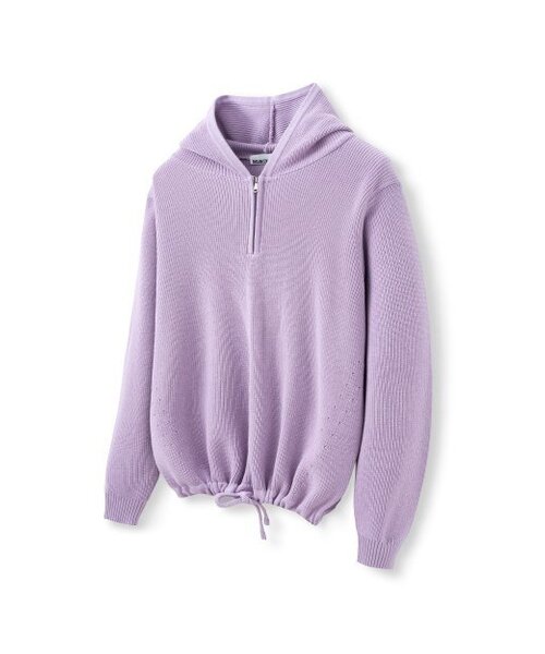 BESLOW(ビースロー)の「ハーフジップアップフードニット ライラック(ニット/セーター・メンズ・その他・LARGE/MEDIUM/SMALL/X-LARGE)」の2枚目の写真