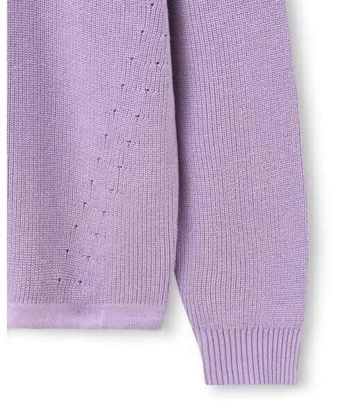 BESLOW(ビースロー)の「ハーフジップアップフードニット ライラック(ニット/セーター・メンズ・その他・LARGE/MEDIUM/SMALL/X-LARGE)」の5枚目の写真