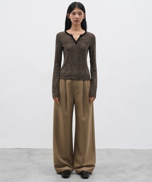 EIGHTHMONTH(エイスマンス)の「パイピングレオパードトップス EM25a142【EIGHTHMONTH】(Tシャツ/カットソー・レディース・レオパード・M/S)」の9枚目の写真