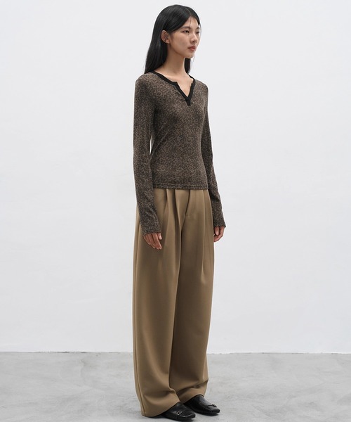 EIGHTHMONTH(エイスマンス)の「パイピングレオパードトップス EM25a142【EIGHTHMONTH】(Tシャツ/カットソー・レディース・レオパード・M/S)」の15枚目の写真