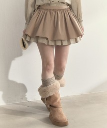 SunsetPark（サンセットパーク）の「チェック柄 フレアレイヤードミニスカート SP25a043【SunsetPark】【2025AW】（スカート）」