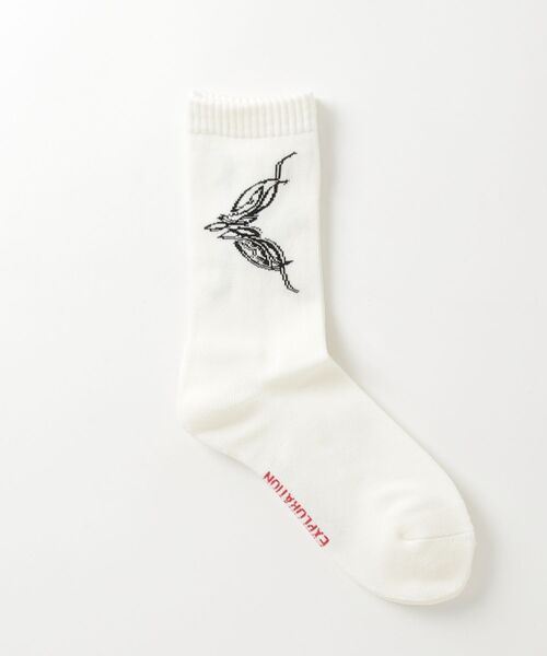 Children of the discordance（チルドレン オブ ザ ディスコ-ダンス）の「Children of the discordance / SOCKS PIN STRIPE / COTDAC-831（ソックス/靴下・メンズ・ホワイト/カーキ/ブラック・ONESIZE）」の4枚目の写真