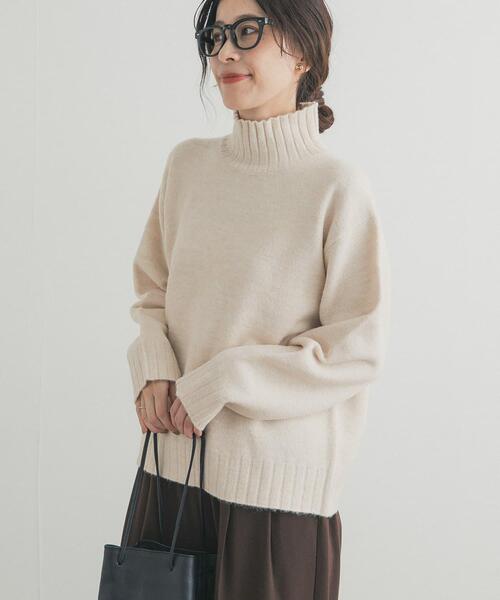 URBAN RESEARCH DOORS（アーバンリサーチドアーズ）の「タートルネックニットプルオーバー（ニット/セーター・レディース・ミント/ダークグレー/レッド/ブラウン/アイボリー・FREE）」の2枚目の写真