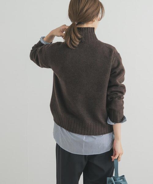 URBAN RESEARCH DOORS（アーバンリサーチドアーズ）の「タートルネックニットプルオーバー（ニット/セーター・レディース・ミント/ダークグレー/レッド/ブラウン/アイボリー・FREE）」の21枚目の写真