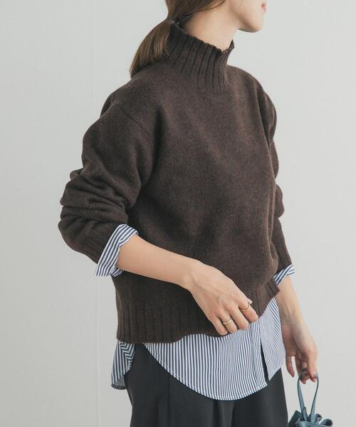 URBAN RESEARCH DOORS（アーバンリサーチドアーズ）の「タートルネックニットプルオーバー（ニット/セーター・レディース・ミント/ダークグレー/レッド/ブラウン/アイボリー・FREE）」の20枚目の写真