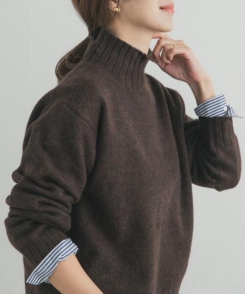 URBAN RESEARCH DOORS（アーバンリサーチドアーズ）の「タートルネックニットプルオーバー（ニット/セーター・レディース・ミント/ダークグレー/レッド/ブラウン/アイボリー・FREE）」の19枚目の写真