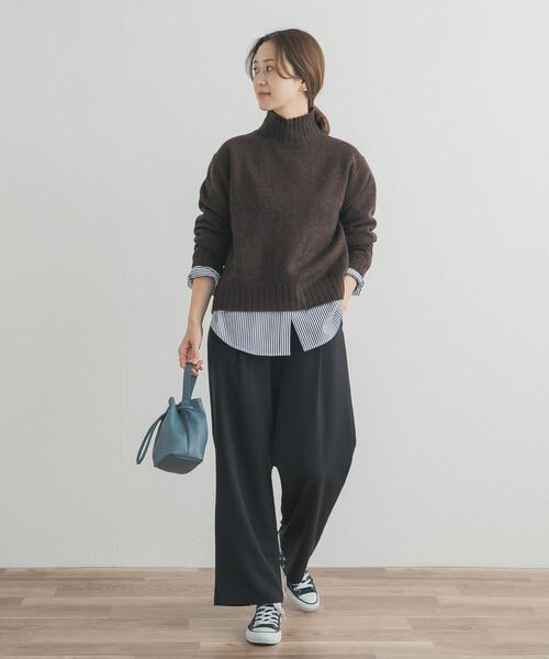 URBAN RESEARCH DOORS（アーバンリサーチドアーズ）の「タートルネックニットプルオーバー（ニット/セーター・レディース・ミント/ダークグレー/レッド/ブラウン/アイボリー・FREE）」の17枚目の写真