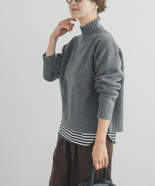 URBAN RESEARCH DOORS（アーバンリサーチドアーズ）の「タートルネックニットプルオーバー（ニット/セーター・レディース・ミント/ダークグレー/レッド/ブラウン/アイボリー・FREE）」の14枚目の写真