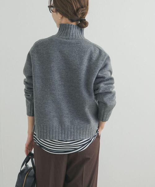 URBAN RESEARCH DOORS（アーバンリサーチドアーズ）の「タートルネックニットプルオーバー（ニット/セーター・レディース・ミント/ダークグレー/レッド/ブラウン/アイボリー・FREE）」の13枚目の写真