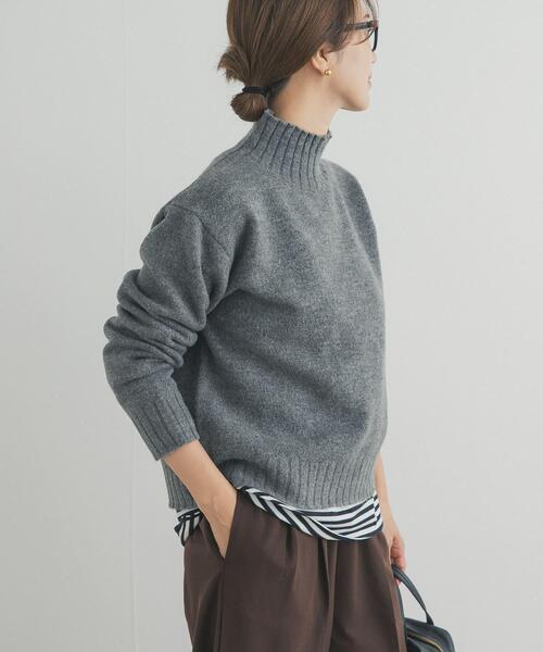 URBAN RESEARCH DOORS（アーバンリサーチドアーズ）の「タートルネックニットプルオーバー（ニット/セーター・レディース・ミント/ダークグレー/レッド/ブラウン/アイボリー・FREE）」の12枚目の写真