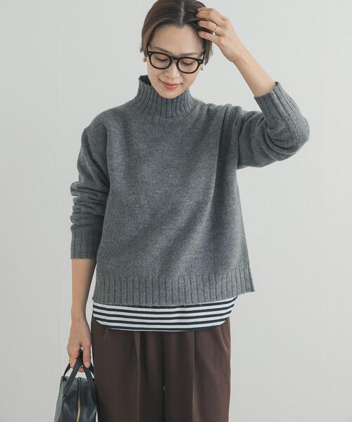 URBAN RESEARCH DOORS（アーバンリサーチドアーズ）の「タートルネックニットプルオーバー（ニット/セーター・レディース・ミント/ダークグレー/レッド/ブラウン/アイボリー・FREE）」の10枚目の写真