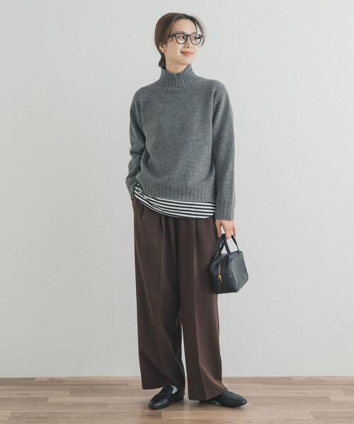 URBAN RESEARCH DOORS（アーバンリサーチドアーズ）の「タートルネックニットプルオーバー（ニット/セーター・レディース・ミント/ダークグレー/レッド/ブラウン/アイボリー・FREE）」の8枚目の写真