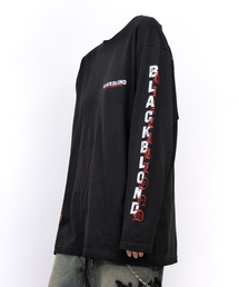 ビビディオーバーラップロゴ長袖Tシャツ（ブラック）