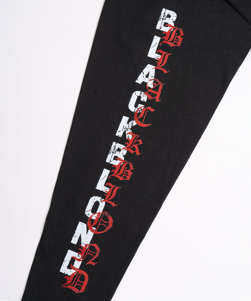 BLACK BLOND(ブラック ブロンド)の「ビビディオーバーラップロゴ長袖Tシャツ(ブラック)(Tシャツ/カットソー・レディース・その他・SMALL/MEDIUM/LARGE/X-LARGE/XX-LARGE/XXX-LARGE)」の4枚目の写真