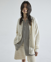WHATEVERWEWANT（ワットエバーウィーワント）の「DESTROYED ROUND CARDIGAN [IVORY]（カーディガン/ボレロ）」