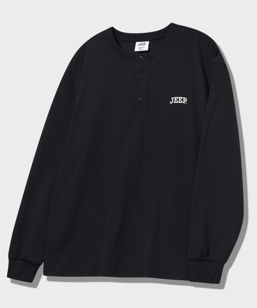 JEEP（ジープ）の「アーチドヘンリーネックロングスリーブTシャツ (JQ5TSU004BK)（Tシャツ/カットソー・レディース・その他・LARGE/X-LARGE/MEDIUM/SMALL）」の2枚目の写真