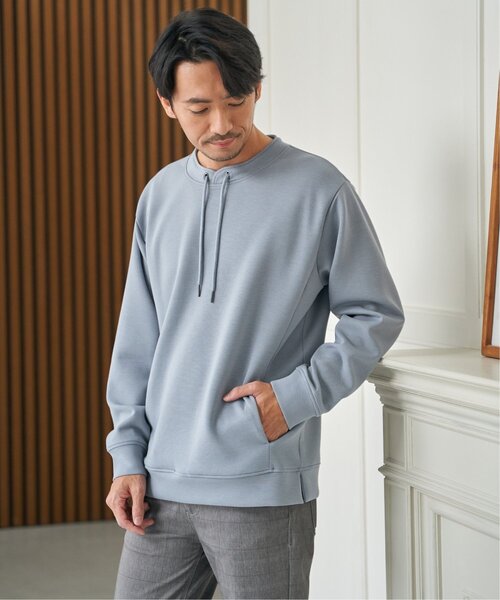 ikka(イッカ)の「GOKU楽リップルダンボールルーイカラー(Tシャツ/カットソー・メンズ・ベージュ/ネイビー/カーキ/サックスブルー・M/L/XL/S)」の19枚目の写真