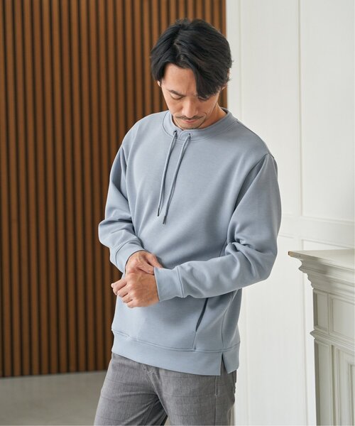 ikka(イッカ)の「GOKU楽リップルダンボールルーイカラー(Tシャツ/カットソー・メンズ・ベージュ/ネイビー/カーキ/サックスブルー・M/L/XL/S)」の21枚目の写真