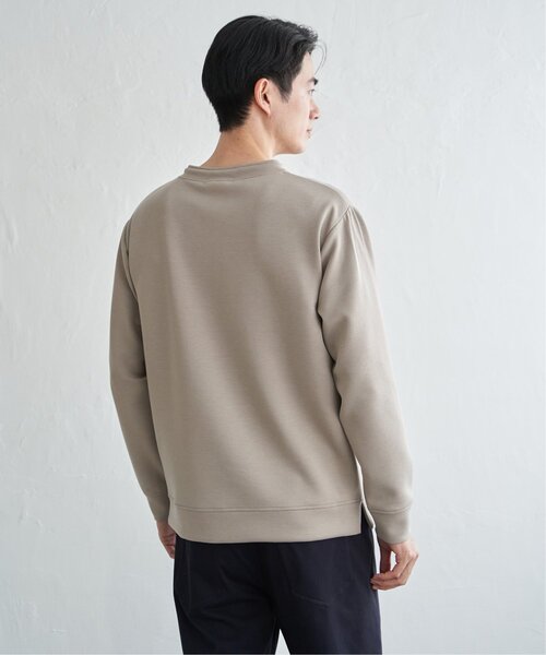 ikka(イッカ)の「GOKU楽リップルダンボールルーイカラー(Tシャツ/カットソー・メンズ・ベージュ/ネイビー/カーキ/サックスブルー・M/L/XL/S)」の9枚目の写真