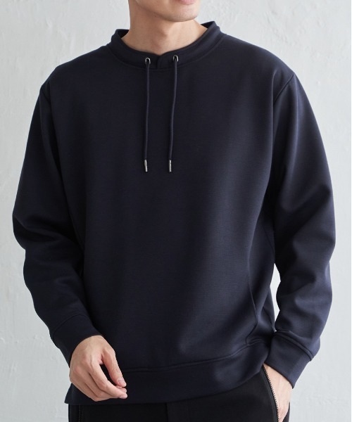 ikka(イッカ)の「GOKU楽リップルダンボールルーイカラー(Tシャツ/カットソー・メンズ・ベージュ/ネイビー/カーキ/サックスブルー・M/L/XL/S)」の3枚目の写真