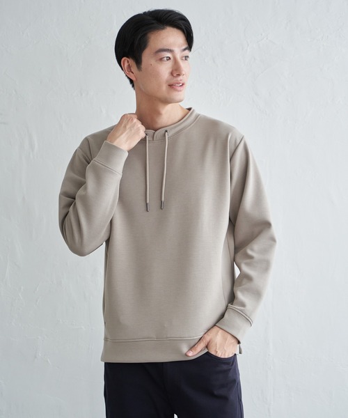ikka(イッカ)の「GOKU楽リップルダンボールルーイカラー(Tシャツ/カットソー・メンズ・ベージュ/ネイビー/カーキ/サックスブルー・M/L/XL/S)」の8枚目の写真