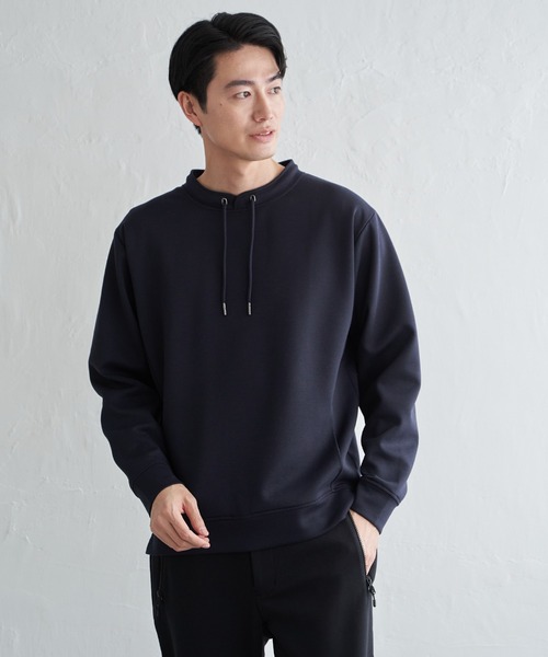 ikka(イッカ)の「GOKU楽リップルダンボールルーイカラー(Tシャツ/カットソー・メンズ・ベージュ/ネイビー/カーキ/サックスブルー・M/L/XL/S)」の7枚目の写真