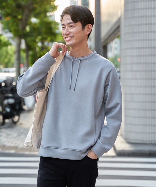 ikka(イッカ)の「GOKU楽リップルダンボールルーイカラー(Tシャツ/カットソー・メンズ・ベージュ/ネイビー/カーキ/サックスブルー・M/L/XL/S)」の5枚目の写真