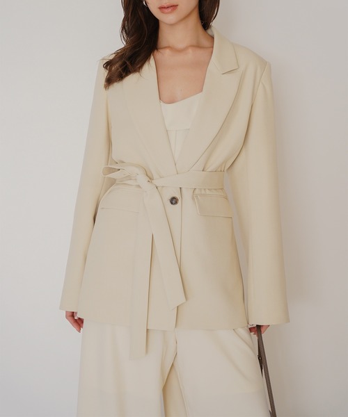 KINO THE KEI（キノザケイ）の「DAILY＆LOUNGEWEAR ドレープネック 2WAY ストラップ オールインワン KINO THE KEI（つなぎ/オールインワン・レディース・アイボリー/ブラウン/ネイビー・M/S）」の8枚目の写真