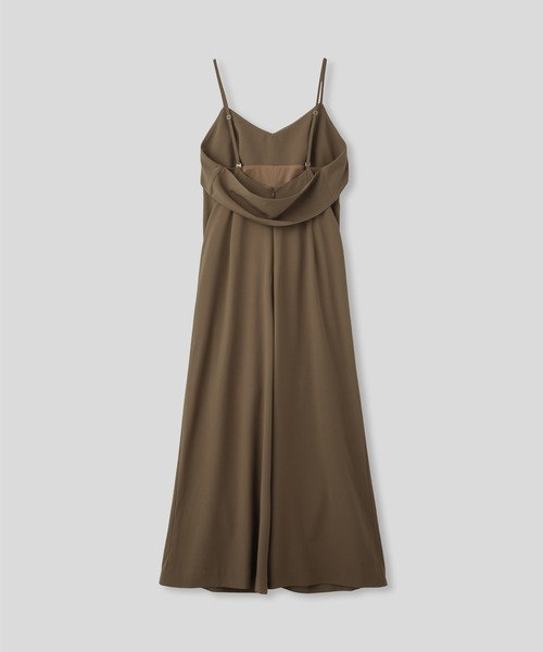 KINO THE KEI（キノザケイ）の「DAILY＆LOUNGEWEAR ドレープネック 2WAY ストラップ オールインワン KINO THE KEI（つなぎ/オールインワン・レディース・アイボリー/ブラウン/ネイビー・M/S）」の12枚目の写真