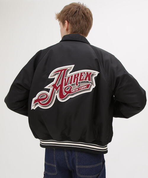 セール】《WEB&DEPOT限定》NYLON VARSITY JACKET / ナイロン バー