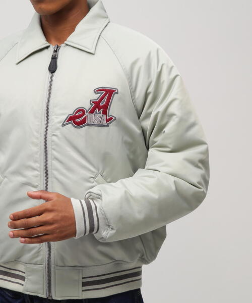 セール】《WEB&DEPOT限定》NYLON VARSITY JACKET / ナイロン バー