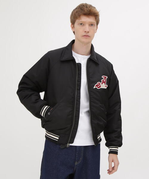 セール】《WEB&DEPOT限定》NYLON VARSITY JACKET / ナイロン バー
