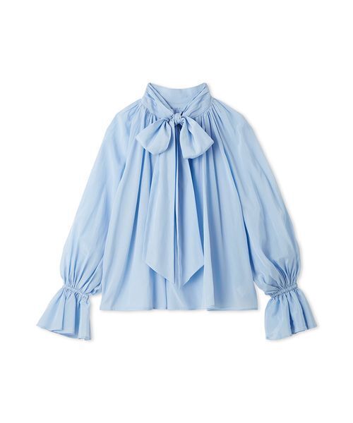 FRAY I.D（フレイアイディー）の「2wayシアーボウタイブラウス／ウォッシャブル（シャツ/ブラウス・レディース・ブルー/ホワイト/ピンク・F）」の2枚目の写真