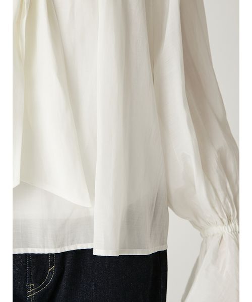 FRAY I.D（フレイアイディー）の「2wayシアーボウタイブラウス／ウォッシャブル（シャツ/ブラウス・レディース・ブルー/ホワイト/ピンク・F）」の9枚目の写真