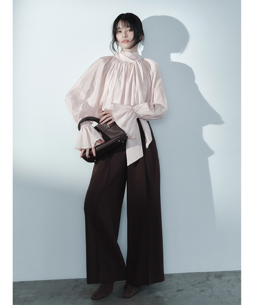 2wayシアーボウタイブラウス／ウォッシャブル（シャツ/ブラウス