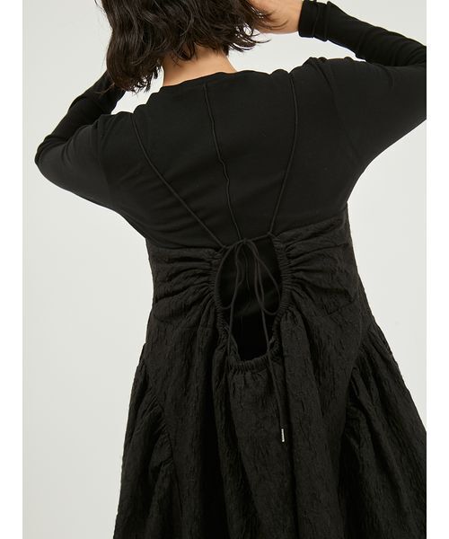 emmi(エミ)の「【セットアイテム】フラワージャガードワンピース(ワンピース・レディース・アイボリー/ブラック/ライトブルー・0/1)」の12枚目の写真