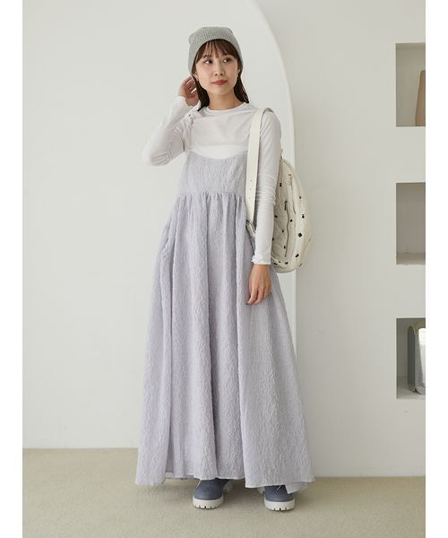 emmi(エミ)の「【セットアイテム】フラワージャガードワンピース(ワンピース・レディース・アイボリー/ブラック/ライトブルー・0/1)」の22枚目の写真