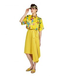 オーシャンパールプリントボタンダウンシャツ