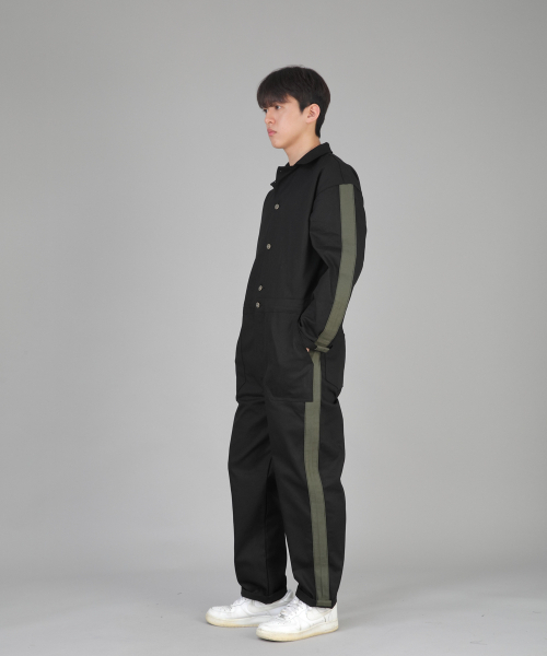 SAINTCREW(セントクルー)の「ボールドカーキラインジャンプスーツ BLJ-522 ブラック(つなぎ/オールインワン・メンズ・その他・MEDIUM/LARGE/X-LARGE)」の9枚目の写真