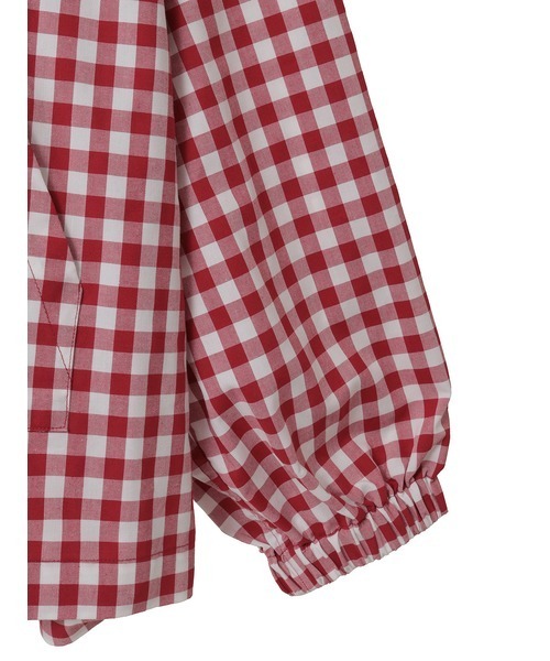 KARL HELMUT(カールヘルム)の「Kロゴワッペン付きギンガムチェックブラウス(シャツ/ブラウス・メンズ・レッド/ブラック/チョコ・フリー)」の7枚目の写真