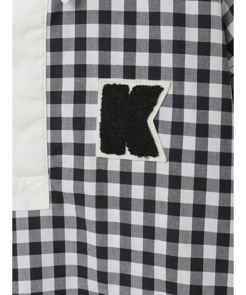KARL HELMUT(カールヘルム)の「Kロゴワッペン付きギンガムチェックブラウス(シャツ/ブラウス・メンズ・レッド/ブラック/チョコ・フリー)」の11枚目の写真