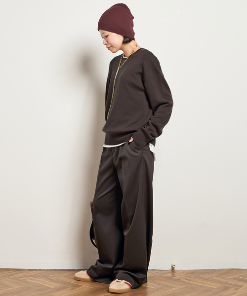 AP STUDIO（エーピーストゥディオ）の「Veneフレアパンツ（スラックス・レディース・ブラック/ブラウン・38/36/34/40）」の10枚目の写真