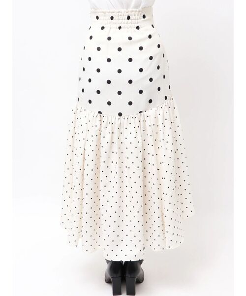 dazzlin（ダズリン）の「ドットジャカードイレヘムスカート（スカート・レディース・ブラック/アイボリー・MEDIUM/SMALL）」の8枚目の写真