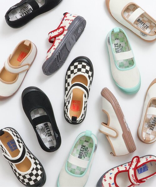 BREEZE(ブリーズ)の「メッシュ上履き(スリッポン・キッズ・ベージュ/ミント/ブラック・16/15 /14/19/18/17)」の7枚目の写真