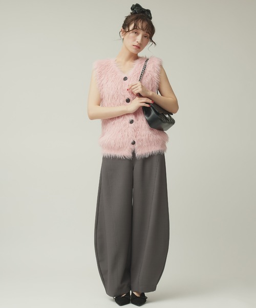 Narcissus（ナルシス）の「キャロットパンツ（その他パンツ・レディース・グレー/ピンク・FREE）」の3枚目の写真