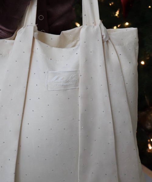 mellowneon（メロウネオン）の「マルチウェイビジューリボントートバッグ（トートバッグ・レディース・ブラック/アイボリー/ブラウン・FREE）」の19枚目の写真