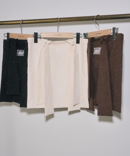 mellowneon（メロウネオン）の「マルチウェイビジューリボントートバッグ（トートバッグ・レディース・ブラック/アイボリー/ブラウン・FREE）」の14枚目の写真