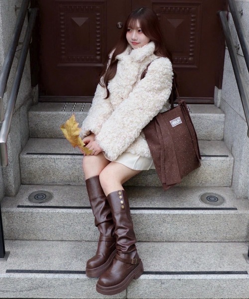 mellowneon（メロウネオン）の「マルチウェイビジューリボントートバッグ（トートバッグ・レディース・ブラック/アイボリー/ブラウン・FREE）」の13枚目の写真