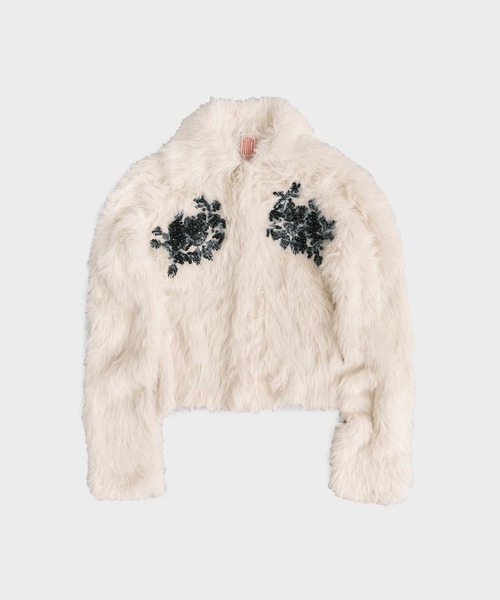 FETICO/フェティコ】《STUDIOUS別注》シャギービジューカーディガン